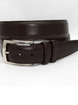 Torino Leather Brown Italian Burnished Calf-55131 - Dressy Elegance Belts | Sam's Tailoring Fine Men's Clothing