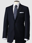Hickey Freeman Tailored Clothing: Mahogany Collection Navy Fine Line Check Suit B03031303010 - SamsTailoring | Fine Men's Clothing