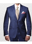 IKE Behar Bold Blue Pin Stripe Fully Lined Notched Lapel 20061802-430 - Suits | Sam's Tailoring Fine Men's Clothing