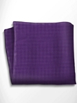 Violet and Black Polka Dot Silk Pocket Square | Italo Ferretti Spring Summer Collection | Sam's Tailoring