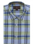 Green and Blue Check Anderson II Classic Sport Shirt | Robert Talbott Fall Sport Shirts Collection  | Sam's Tailoring Fine Men Clothing