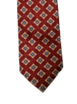 Burgundy Medallion Heritage Executive Estate Tie | Estate Ties Collection | Sam's Tailoring Fine Men's Clothing