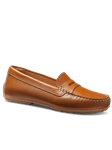 Luggage Tan Leather Handcrafted Women Shoe | Samuel Hubbard Women Shoes | Sam's Tailoring Fine Men Clothing