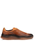 Cognac Calico Hand Stained Deerskin Slip On Sneaker | Mezlan Casual Shoes Collection | Sam's Tailoring Fine Men's Clothing