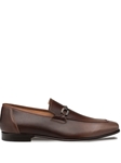 Taupe/Brown Brunello Bit Bi-Tonal Men's Loafer | Mezlan Slip Ons Collection | Sam's Tailoring Fine Men's Clothing