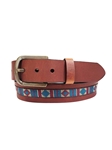 Tan Genuine Oil Tanned Leather Men's Belt | Lejon Casual Belts | Sam's Tailoring Fine Men's Clothing