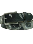 Black American Alligator Bombay Belt