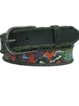 Black American Alligator Bombay Belt