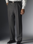 Charcoal Gabardine Trouser