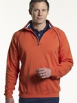 Half Zip Mock Neck Sweatshirt