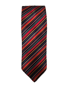 Multi Color Stripe Executive Silk XL Tie | Italo Ferretti Extra Long Ties | Sam's Tailoring Fine Men's Clothing