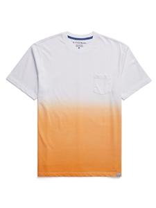 Papaya Short Sleeve Dip-Dyed Men T-Shirt | Stone Rose Polos Collection | Sam's Tailoring Fine Men Clothing