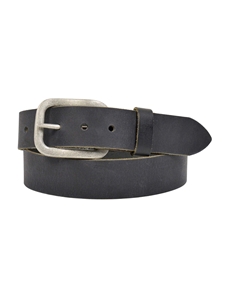 Black American Bison Leather Men Belt | Lejon Casual Belts | Sam's Tailoring Fine Men's Clothing