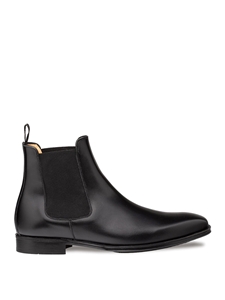 Black Cervantes Hand Stained Men's Chelsea Boot | Mezlan Boots Collection | Sam's Tailoring Fine Men's Clothing