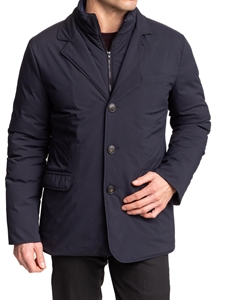 Navy Insulated With Removeable Bib Summit Jacket | Hart Schaffner Marx Jackets Collection | Sam's Tailoring Fine Men's Clothing