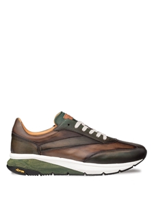 Forest/Olive Magico Two-Toned Men's Sneaker | Mezlan Casual Shoes Collection | Sam's Tailoring Fine Men's Clothing