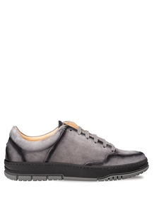 Gray Villani Suede Street Men's Casual Sneaker | Mezlan Casual Shoes Collection | Sam's Tailoring Fine Men's Clothing