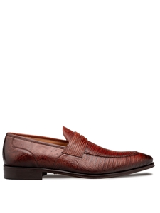 Sport Mayor Lizard Penny Men's Exotic Loafer | Mezlan Shoe Collection | Sam's Tailoring Fine Men's Clothing