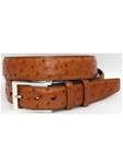 Saddle South African Ostrich Quilled Belt 50887 - Torino Leather Exotic Belts | Sam's Tailoring Fine Men's Clothing