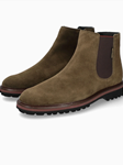 Moss Suede Zipper Fastener Chelsea Men's Boot| Mephisto Boots Collection | Sam's Tailoring Fine Men Clothing