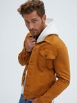 Deep Camel Trucker Long Sleeve Jacket | Stone Rose Jackets | Sam's Tailoring Fine Men's Clothing
