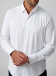 White Long Sleeve Stretch Men Shirt | Stone Rose Shirts Collection | Sam's Tailoring Fine Men Clothing