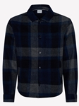 Dark Navy Santiago Wool Mix Men's Overshirt | Brax Men's Shirts Collection | Sam's Tailoring Fine Men Clothing