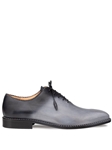 Grey/Black Barbaro Two Tone Men's Oxford Shoe | Mezlan Shoe Collection | Sam's Tailoring Fine Men's Clothing