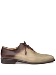 Olive/Mocha Barbaro Two Tone Men's Oxford Shoe | Mezlan Shoe Collection | Sam's Tailoring Fine Men's Clothing