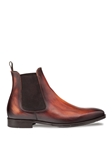 Cognac Cervantes Hand Stained Men's Chelsea Boot | Mezlan Boots Collection | Sam's Tailoring Fine Men's Clothing