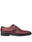 Burgundy Machado Oxford Monk Strap Men's Shoe | Mezlan Monk Strap Shoes Collection | Sam's Tailoring Fine Men's Clothing