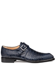 Blue Gigolo Crocodile Monk Stap Men's Shoe | Mezlan Monk Strap Shoes Collection | Sam's Tailoring Fine Men's Clothing