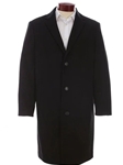 Black Three Buttons Steveson Men's Top Coat | Hart Schaffner Marx Top Coats Collection | Sam's Tailoring Fine Men's Clothing