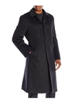 Black Thinsulate Lined Stanley Wool Top Coat | Hart Schaffner Marx Top Coats Collection | Sam's Tailoring Fine Men's Clothing