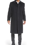 Charcoal Thinsulate Lined Stanley Wool Top Coat | Hart Schaffner Marx Top Coats Collection | Sam's Tailoring Fine Men's Clothing