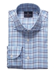 Blue Extra Fine Bobby Premium Luxury Men Shirt | Emanuel Berg Shirts | Sam's Tailoring Fine Men's Clothing