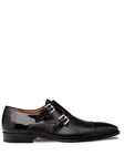 Black Cantera Double Monk Strap Men's Shoe | Mezlan Monk Strap Shoes Collection | Sam's Tailoring Fine Men's Clothing