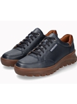 Navy Full Grain Leather Flynn Men's Sneaker | Mephisto Men's Sneakers  | Sam's Tailoring Fine Men Clothing