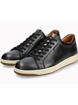 Black Full Grain Leather Hasko Men's Sneaker | Mephisto Men's Sneakers  | Sam's Tailoring Fine Men Clothing