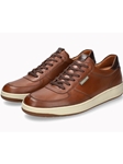 Hazelnut Grain Leather Herwin Men's Lace Up Sneaker | Mephisto Men's Sneakers  | Sam's Tailoring Fine Men Clothing