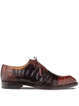 Sport/Chocolate Pueblo Crocodile Men's Oxford | Mezlan Shoe Collection | Sam's Tailoring Fine Men's Clothing