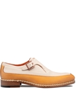 Camel/Bone Cadena Two Tone Monk Strap Shoe | Mezlan Shoe Collection | Sam's Tailoring Fine Men's Clothing