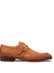 Camel Soria Laser Print Monk Strap Men's Shoe | Mezlan Shoe Collection | Sam's Tailoring Fine Men's Clothing