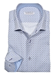 Sky Linked Medallion Roll Collar Men Shirt | Marcello Shirts Collection | Sam's Tailoring Fine Men's Clothing