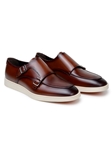 Cognac Hybrid Double Buckle Marcio Men's Shoe | Belvedere Studio Shoes | Sam's Tailoring Fine Men's Clothing