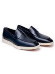 Navy Hybrid Penny Men's Maurizio Loafer | Belvedere Studio Shoes | Sam's Tailoring Fine Men's Clothing