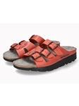 Red Se Pu Sole Buckle Fastener Men's Sandal | Mephisto Men's Sandals | Sams Tailoring Fine Men Clothing