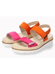 Fuchsia Leather Velvet Midsole Women Sandal | Mephisto Women Sandals | Sam's Tailoring Fine Women's Shoes