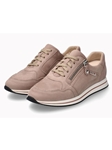 Light Taupe Leather Nubuck Women's Sneaker | Mephisto Women Sneakers | Sams Tailoring Fine Women's Shoes