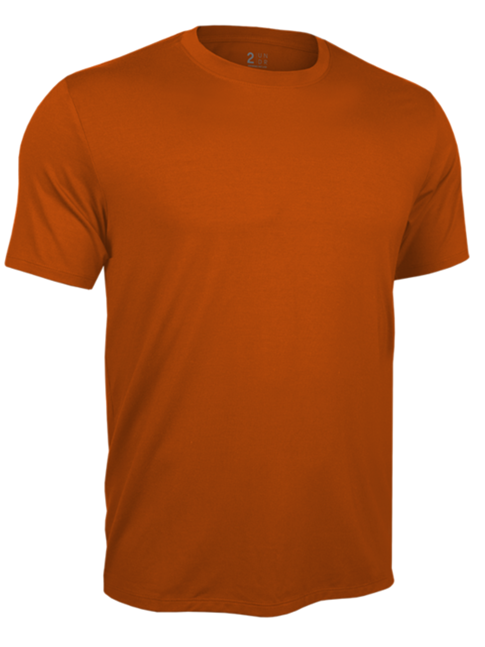 Short Men\'s Classic Clothing 2Undr | Tee Sam\'s Deep Tee Men\'s Neck Shirts | Tailoring Sleeve Crew Fine Orange